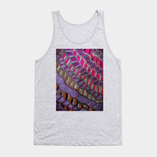 Waves of Purple, Pink & Grey Tank Top